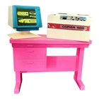 1986 Barbie Travel Agent Arco Play Set 7747 Replacement Desk, Screen, Printer