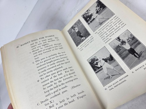Vintage Sports Book BasketBall For Women By Alice Frymir Sports Harcover 1928 - Picture 18 of 19