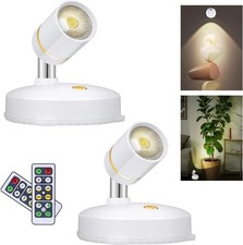 LEASTYLE Spot Lights Indoor Battery Operated Spotlight Mini 4000K White Light 