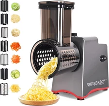Electric Cheese Grater,7 in 1 Electric Cheese Grater for Block Cheese,250W Elect