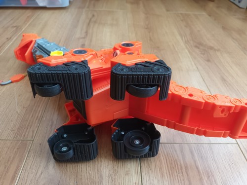 Dinotrux Skya Cola Alta Slide Naranja Dinosaurio Grúa Pista Rampa Salto 2015 - Imagen 13 de 17