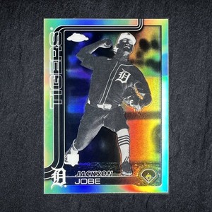 Jackson Jobe 2025 Topps Chrome Negative Refractor #249 RC Tigers