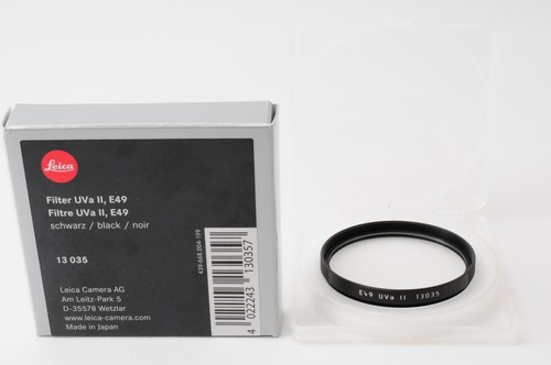 [Top MINT in BOX] Leica 13035 E49 UVa II Lens 49mm Lens Filter From JAPAN - Picture 2 of 8