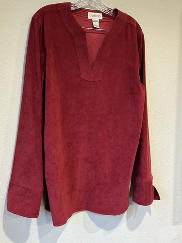 Vintage Chadwick’s Kunstleder Tunika und Hose Set Größe 16T rot - Bild 5 von 10