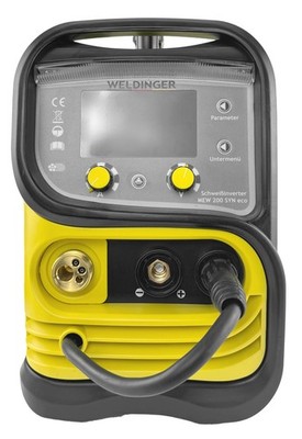 MIG/MAG Schweißinverter MEW 200 SYN eco + MAG-Set1 1kg Fülldraht 0,8mm WELDINGER