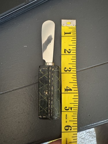 Boston Warehouse Quilt Diamond Handtasche Gepäck Reise Käse Streuer Messer Butter - Bild 8 von 9