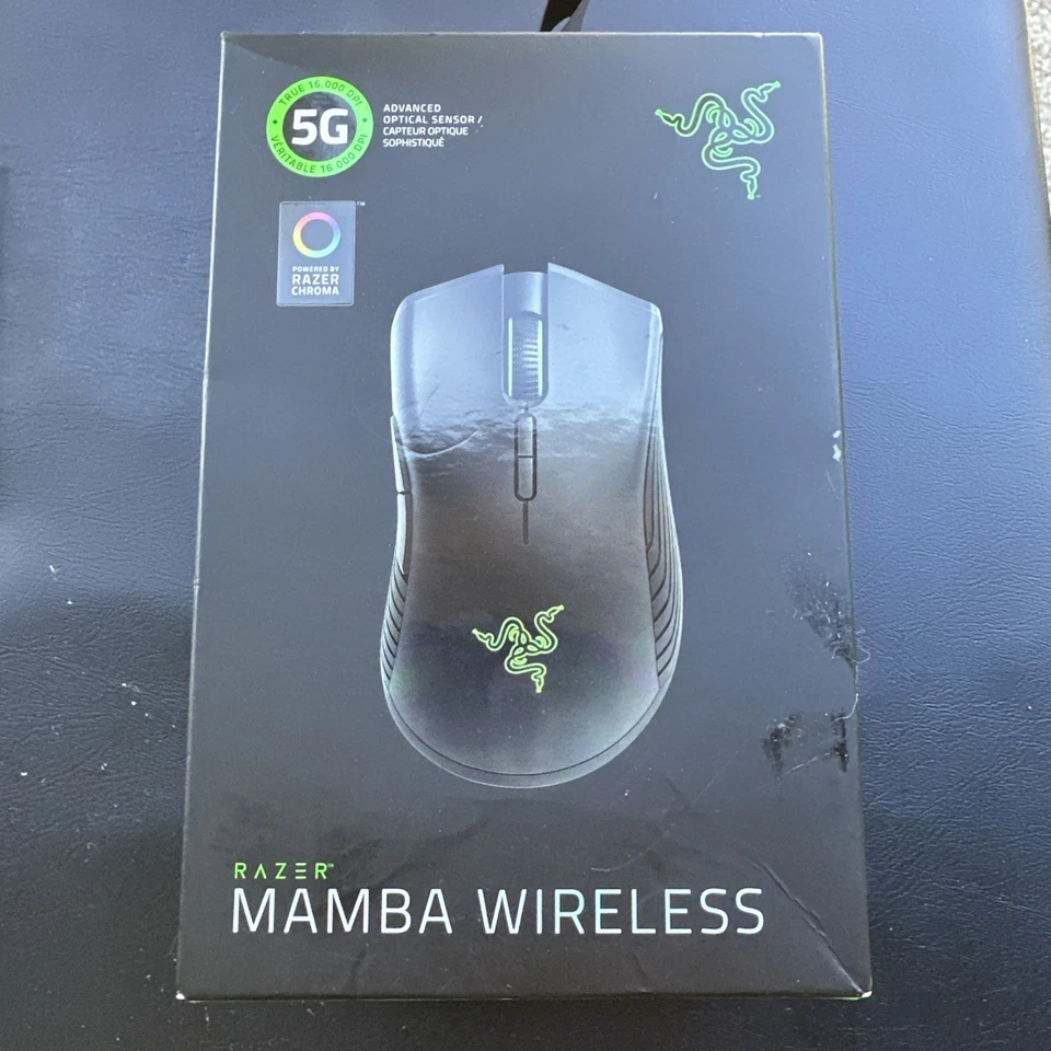 Razer Mamba Wireless Optical Gaming Mouse True 16.000 DPI Sensor Neu Ungeöffnet