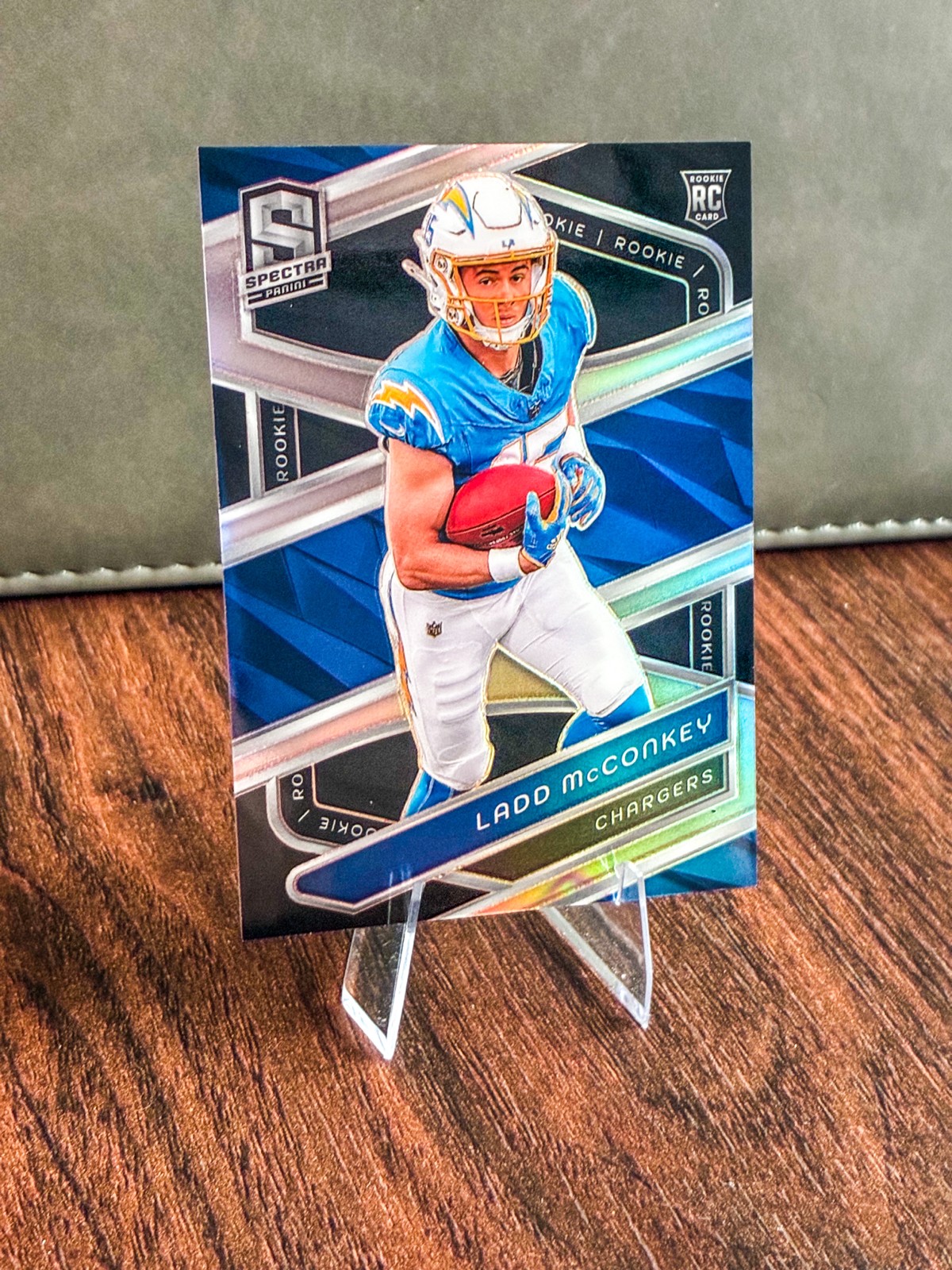Ladd McConkey Panini Spectra #127 Silver