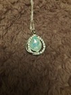 Beautiful Tear Drop Of Joy Crystal Pear Cut Silver Coloured Pendant Crystals