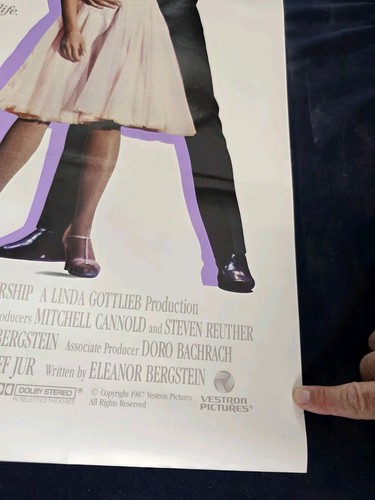 Vintage ~ Dirty Dancing ~ 1987 ORIGINAL 27X41 MOVIE POSTER PATRICK SWAYZE ~ EUC - Picture 5 of 8