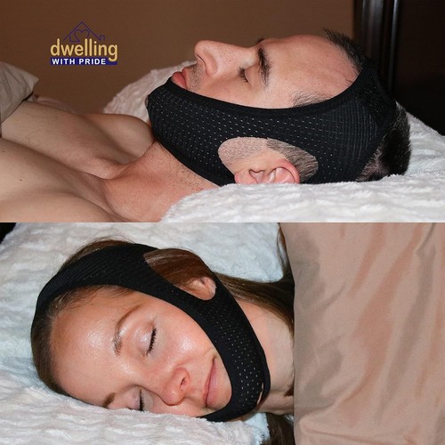 Anti Schnarchen Kinnriemen - Anti-Trocken Mund für CPAP-Anwender - Stop... - Bild 6 von 6