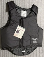 New with Tags Tough 1 Black Bodyguard Protective Vest XL #23-3400 Equestrian