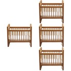4PCS Mini House Crib Decor Mini House Crib Ornament Mini House Möbeldekoration