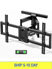 monTEK Full Motion TV Wall Mount for 43–95 Inch TVs, Pre-Assembled TV Mount with