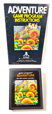 Vintage Atari 2600 Game Cartridge "Adventure" with Manual.