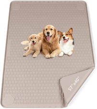 Pee Pads for Dogs 57"x40" Reusable Puppy Training Pad Mat, Khaki Extra Large