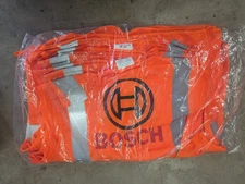 Lot of 10 PIP Protective Industrial Products Safety Vests 302-0702OR-Large - NEW