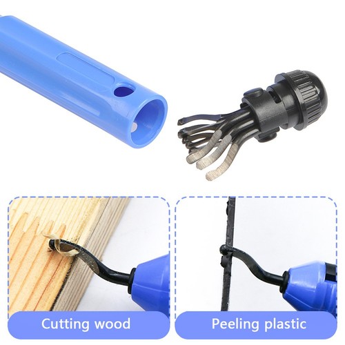 Metal Deburring Tool Kit Cutters Set Anti-Slip Handle inc10pcs High-Speed Rotary - Picture 2 of 8