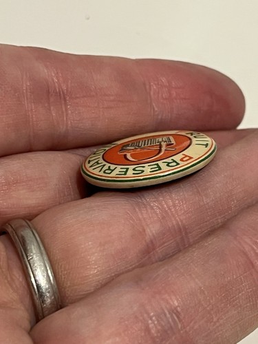 Vintage Fruit Preservation WI Federations Womens Institute pin Badge Jam Making - Picture 8 of 19