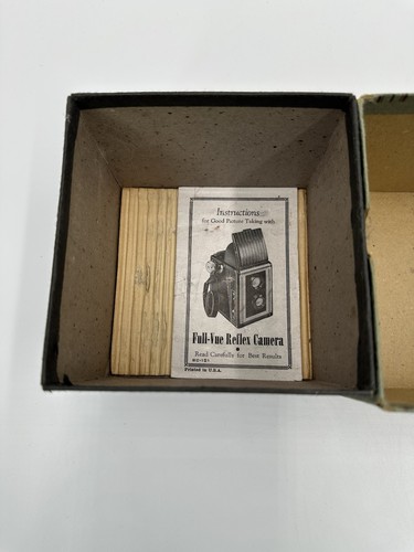 BOX ONLY Vintage Spartus Full Vue Camera Top View Film Box Antique Storage - Picture 8 of 9