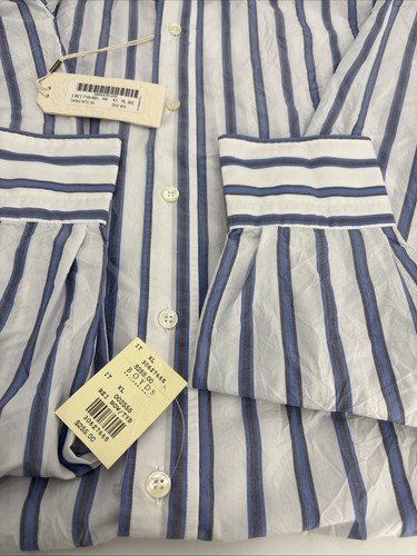 TINTORIA MATTEI 954 Camicia Uomo XL 44 Italia Rigato Manica Lunga Bottoni - Foto 2 di 7