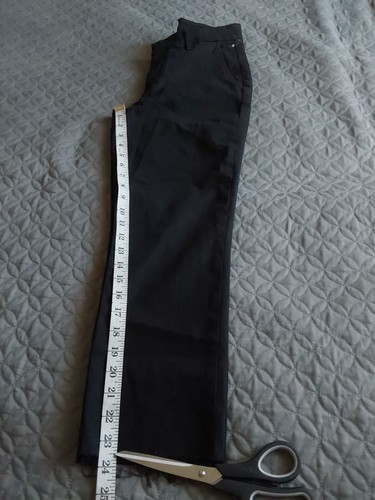 Pantalones chinos Frank & Eileen Wicklow italianos de sarga de rendimiento negros talla 4 - Imagen 5 de 8