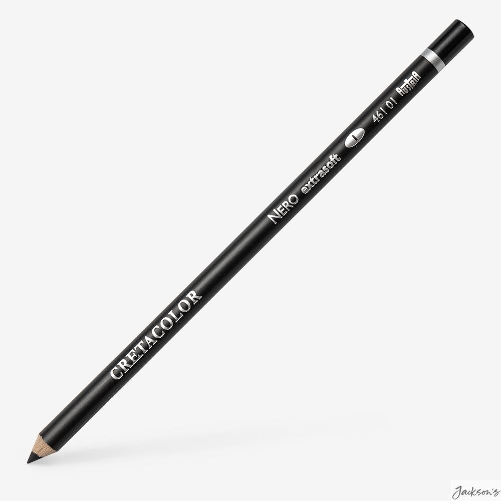 Cretacolor Nero Pencil Oil Based Charcoal Extra Soft 01 Permanent Drawing