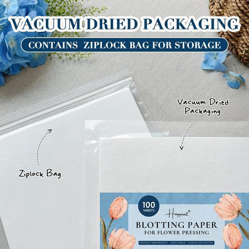 100 A4 Size Blotting Papers for Herbarium Craft, Large Blotter Paper for Herbari - Picture 3 of 6