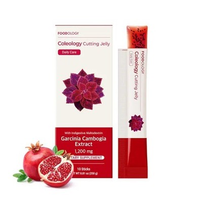 FOODOLOGY Coleology Schneidegelee 25 g x 10 Sticks [Granatapfel] *UK-VERKÄUFER*