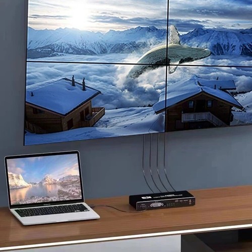 Controlador de pared de video 2x2 4K HDMI DVI procesador 1X3 1X4 4X1 empalmador de pantalla múltiple - Imagen 2 de 13