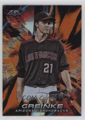 2018 Topps Fire Orange 83/299 Zack Greinke #56 0q3