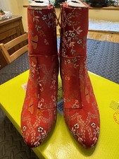 Ted Baker Women's Ishbel Red Kyoto Boots Size UK 6 / EU 39