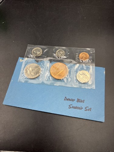 1987 D Denver Mint Souvenir Set Uncirculated Coins and Medal With Envelope - Picture 2 of 8