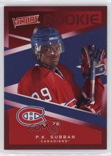 2010-11 Upper Deck Victory Rookie Red PK Subban #228 0i6
