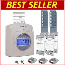 Complete Time Clock Bundle with 200 Cards &amp; Racks for Small Business Precision