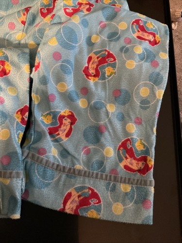 Vintage Disney Little Mermaid Ariel and Flounder fleece pajama Youth Size 10 - Picture 4 of 5