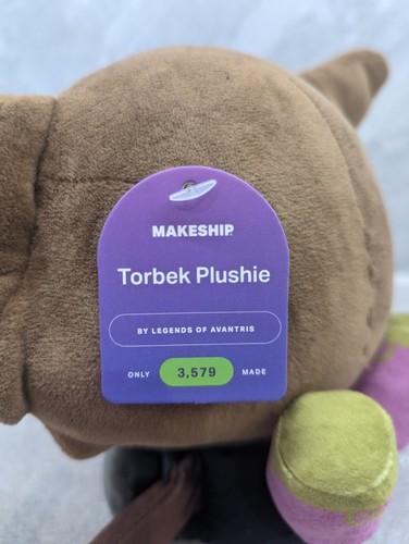 Juguete suave de peluche Makeship Torbek Legends of Avantris - solo 3579 hecho RARO 1/3579 - Imagen 13 de 20