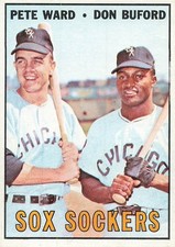 SOX SOCKERS PETE WARD DON BUFORD 1967 TOPPS BASEBALL #143