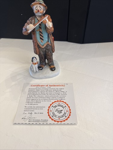 The Original Emmett Kelly Circus Collection~Playing Violin No Box LE-9598-15000 - Picture 6 of 7