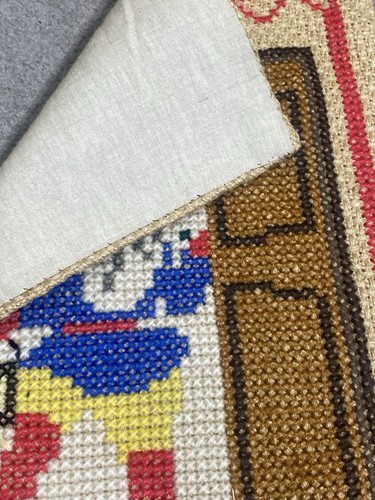 Christmas Vintage Traditional Swedish Tapestry  wall hanging 62x37cm - Picture 5 of 7