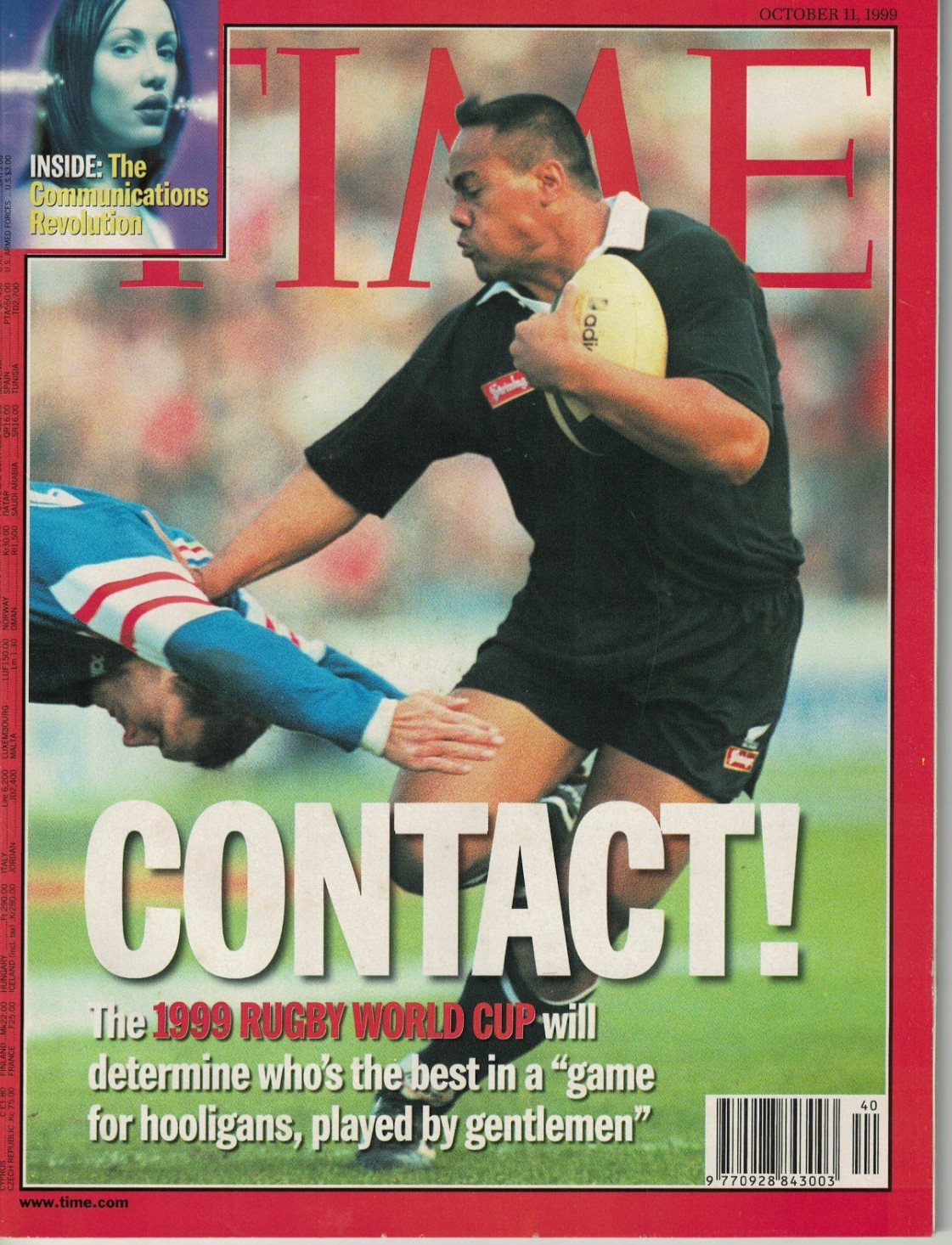 TIME Magazine October 11, 1999 International Softcover Weekly Edition