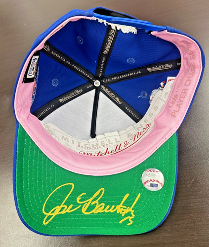 2025 Lids x Topps x Mitchell & Ness Jose Bautista Hat Player Chase Series 2 Auto - Picture 5 of 5
