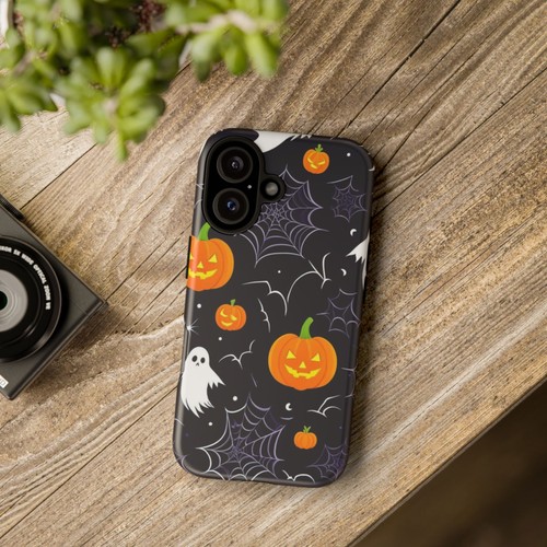 Halloween Phone Case, Spooky Cell Phone Cover, Pumpkin Ghost Design, Fall - Picture 26 of 280