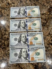 2017 100 Dollar Bills Sequential Numbers