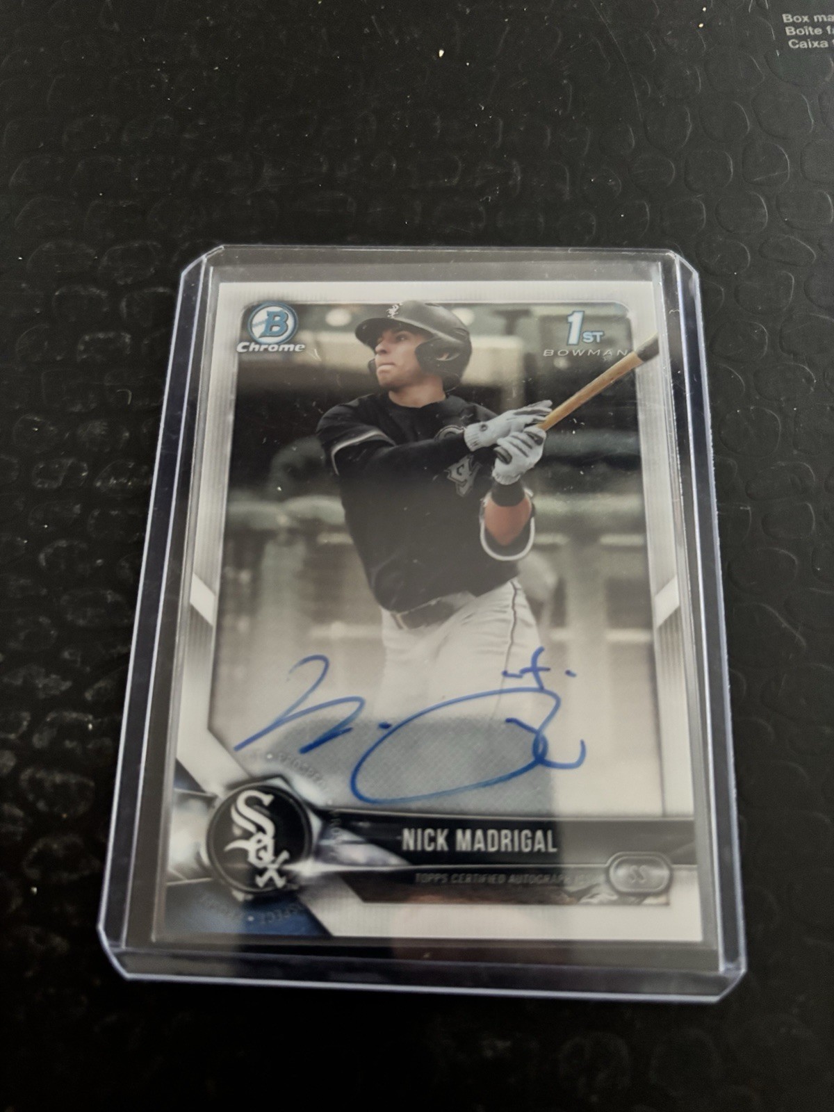 2018 Bowman Draft Nick Madrigal Chrome Pick Auto Chicago White Sox #CDA-NM