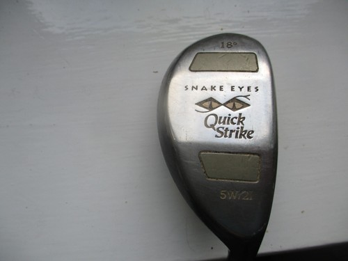 Snake Eyes Quick Strike 5w/21 Hybrid 18 Degree Reg Flex Shaft Golf Club 40" Lg - Picture 1 of 14