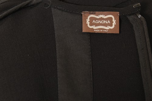 AGNONA Exclusive Italian Black Classy Dress SZ 6 - Picture 5 of 5