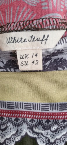 White Stuff Long Skirt Size 14. (New )Elastic Waist Soft Feel Material - Picture 6 of 7