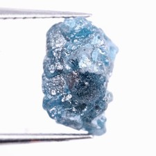 1.97 Ct Natural Uncut Diamond Blue Rough Diamond Conflict Free Diamond For Ring