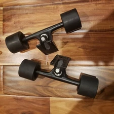 Z-FLEX Black Skateboard Longboard Truck w/ 69mm  Wheels Zspeed Bearings